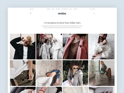 [Shopping on Instagram] Ocolus Multi Purposes Woocommerce Thumb creative decor design ecommerce fashion furniture instagram minimal multipurpose ocolus theme design theme for wordpress theme forest typography ui ux wordpress wordpress blog theme wordpress design wordpress development