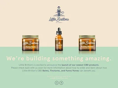 Little Brittons Landing art branding design illustration little brittons packaging web design