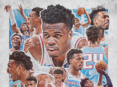 Buddy Passes Peja basketball buddy hield city jersey collage kings record sacramento