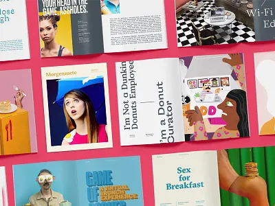 Morgenmete Issue 01 brand identity illustration journal layout magazine mockup photography print typography