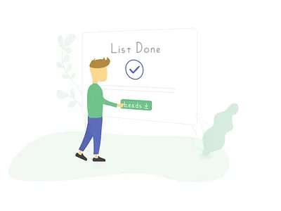 Your leads are ready animation app branding design ecommerce flat illustration lead minimal ready sync ui upload ux web website