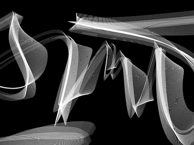 Cosmos 2 black brush calligraphy experiment letters photoshop raster sofia
