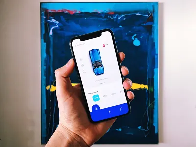 Electro IRL app car design electric electric car flat illustration invision invision studio map mockup navigation parking