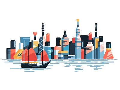 Beauty contest art artist beauty china city cityscape cosmetic cosmetics editorial freelance hong kong illustration illustrator skylines travel