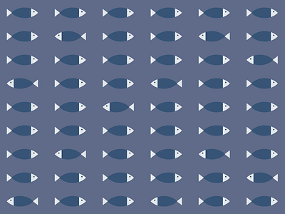 Something Fishy blue fish lake navy ocean pattern sea seafood wallpaper water