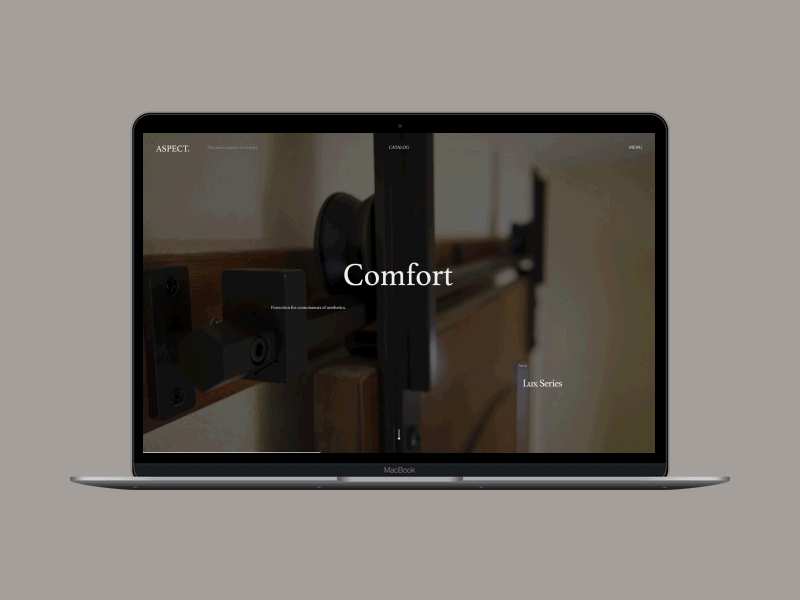 Aspect animation desktop minimal motion principle typography ui ux web website