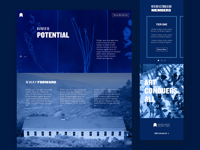 Headlands Center For the Arts Landing Page Concept art direction concept landing page ui ux design web design website