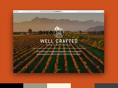 Well Crafted Beverage Website Design beverage brand identity branding distribution international ui ux strategy vector webdesign wine