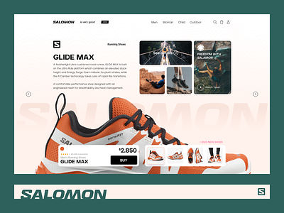 Salomon Ecommerce Design ecommerce graphic design men salomon shoes spor sportstyle ui web women