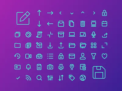 Icon Set app design editor icon icon set illustration kit ui sketch ui ux ux kit vector