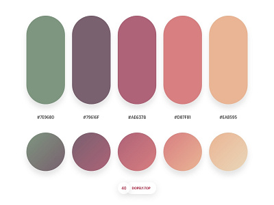 Dopely Colors #40 branding design mrpugo palettes ui ux
