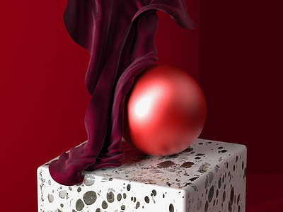Light and Composition Study 3d c4d cinema 4d fabric geometric shader shape elements