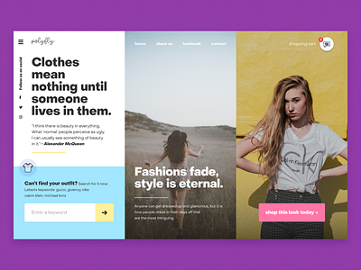 Polyfly adobe creative cloud adobe xd branding clean design homepage kit modern site typography ui user interface ux vector web web design webdesign website xd