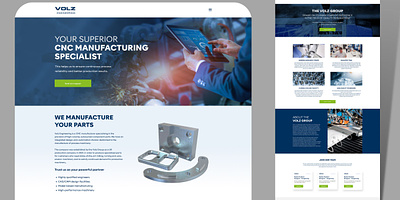 Website for Volz Engineering: Landing page. Homepage development figma figma design home page homepage landing landing page minimal responsive design site tren ui ux web web design website