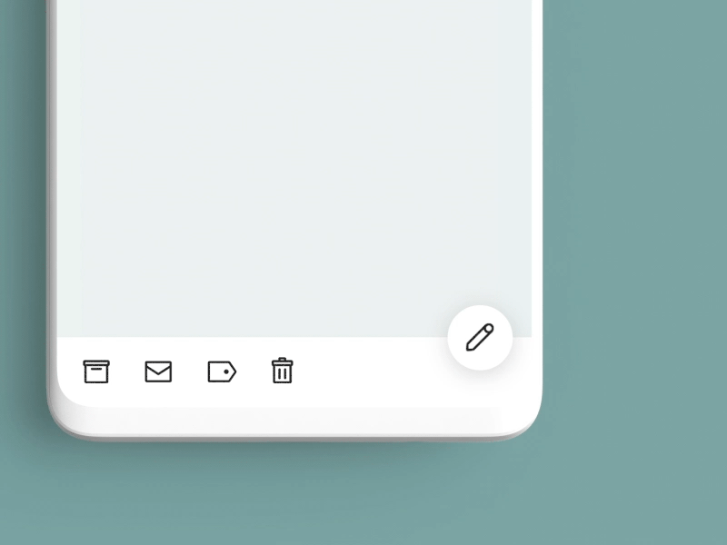Reply Button after effects animation bubble concept email interface morphing reply ui