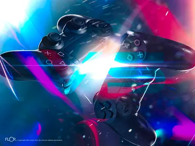 Versus compositing image composite overlays photo retouching playstation 4 product photography