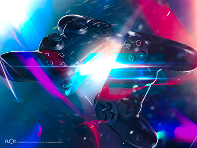 Versus compositing image composite overlays photo retouching playstation 4 product photography