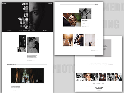 Wedding Photographer design flat landing design landing page minimal ui ui ux design ux web web design website wedding