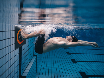 Swim Timer Concept concept industrial design product swimming ui ux design