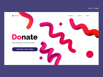 Daily UI #003 | Landing Page 003 challenge daily daily 100 challenge daily ui daily ui 003 dailyui interface interface design landing page landing page design