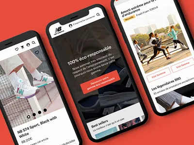 New Balance - Redesign (part. 1) app app branding art director branding branding and identity concept design ios logo mark new balance project redesign ui vector