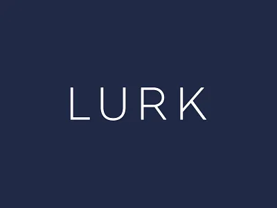 Lurk Fragrance Branding branding logo navy type