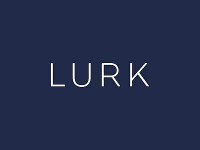 Lurk Fragrance Branding branding logo navy type