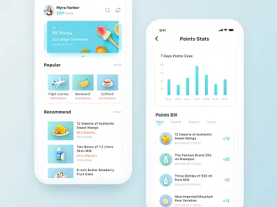 Point App app exchange flat integral mall point ui