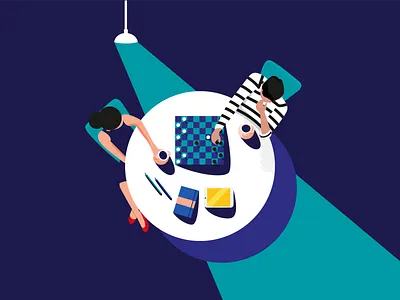 Digital Marketing Strategy behance chess creative designinspiration digital dribbblers flat french illustration game graphicdesign illustration illustrator inspiration lighting marketing strategy vector