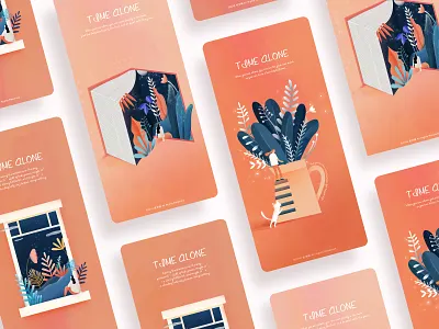 Time Alone ui 插图 设计