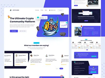 Crypto Gods - Project [Live] 🔥 community crypto crypto forum crypto website cryptogods cryptoweb design forum group landingpage web web clean web community web crypto web crypto community platform web crypto design web crypto platform web design web platform web uiux