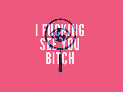 Eye See You eye fuck magnify pink texture type