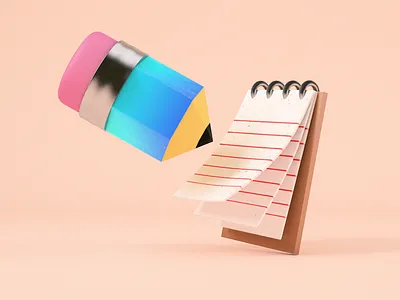 Little pencil 3d art cinema cinema4d design illustration pencil
