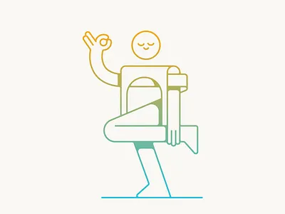 Om active balance calm flexible happiness health meditate mindfulness monoline om peace sport stretch wellness yoga zen