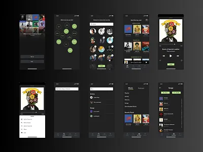 Music App Concept concept design mobile app design ui ux