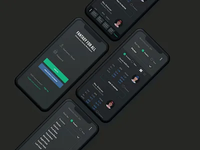 Fantasy for All app ui ui design ui design ux design ux