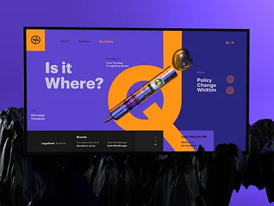 Cannabis event design digital logo typography ui