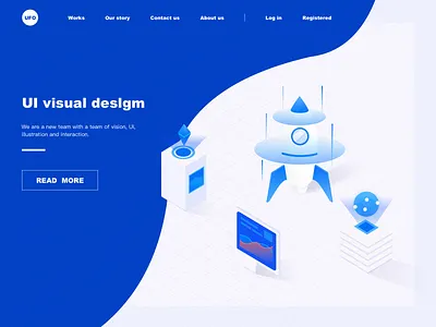 2.5D visual design ui 向量 商标 图标ui 插图 流动性 界面设计 设计