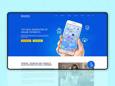 Interface design for an online payment firm branding graphic design interface photoshop sketch web design webdesign website