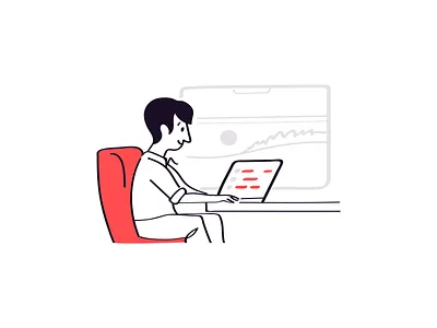 Train laptop man online train travel