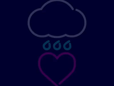 Some people are a lot like clouds you know? animation bring me the horizon debut flat gif illustration