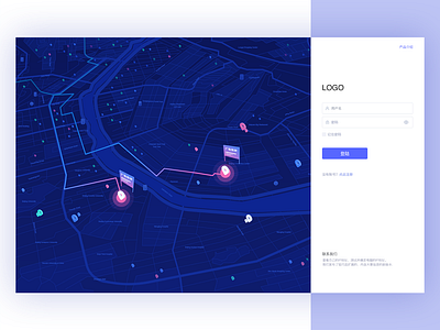 Login User Interface color gif illustration location login map ui vector