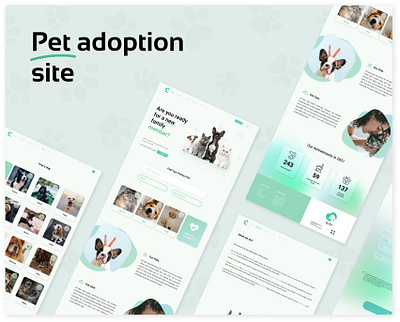 Pet Adoption Site design figma petadoptionsite uiux