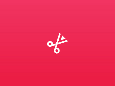 Video cutter abstract clean concept creative cutter icon identity illustration letter letter v logo mark minimal negative space scissor trend 2019 type typography video videocutter