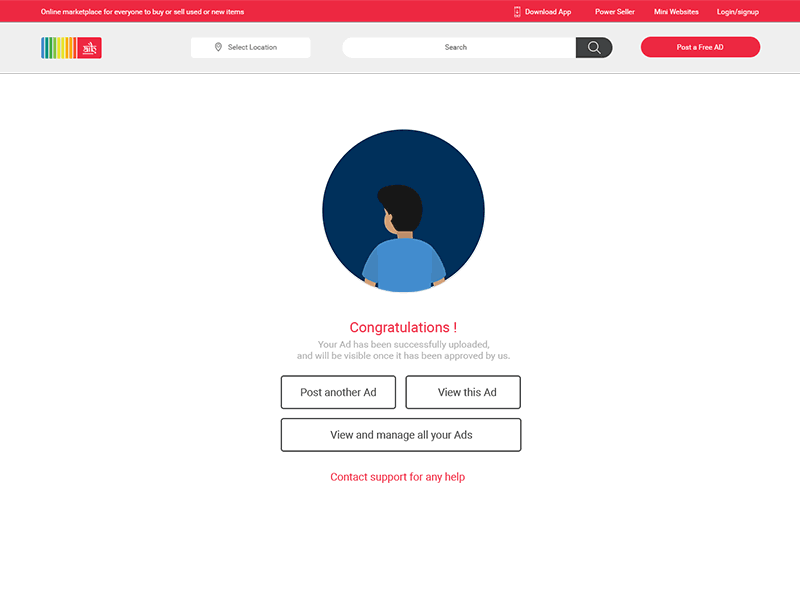 Success page