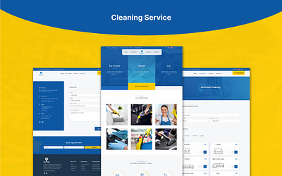 Cleaning Service Site cleaningservice design figma site uiux