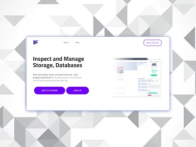 WebApp landing page clean design flat landing page ui