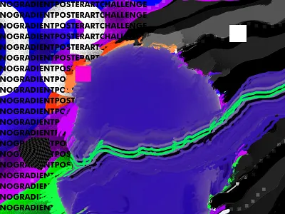 03 No Gradient Poster Art 3d abstract abstract art art artwork colorful cyberpunk drawing tablet gradient gradient background graphic illustration illustration art director design iridescent klarens no gradient poster poster art vaporwave wavy