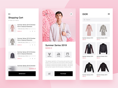 Daily exercise013 app art black clean color concept design fashion graphic design ios mobile pink redesign simple typography ui ux web webdesign white