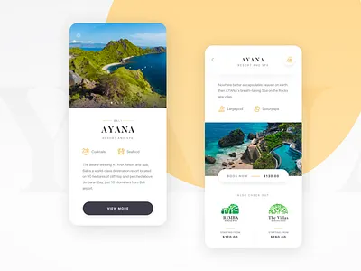 Travel App Exploration booking clean colors destination luxury travel ui ux